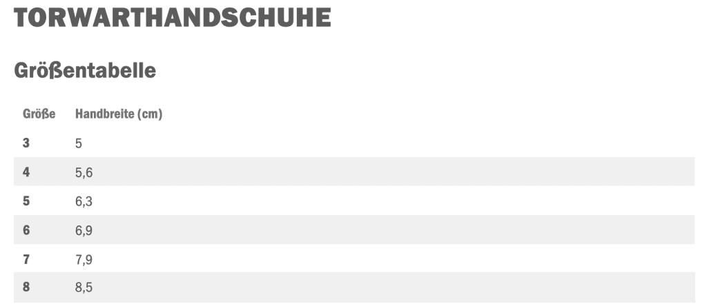 Groessentabelle-Torwarthandschuhe